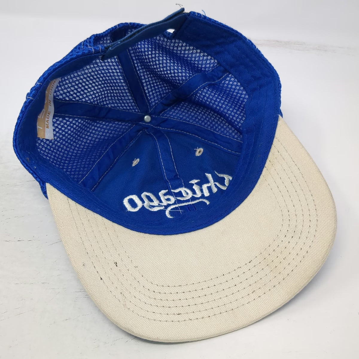 THVIS Baseball Cap Blue One Size Chicago IL Windy City Mesh Back Strapback Hat