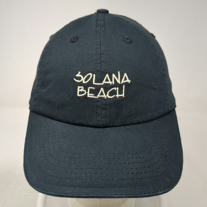 River Beach Baseball Cap Black One Size Solana Beach Cotton Slideback Hat