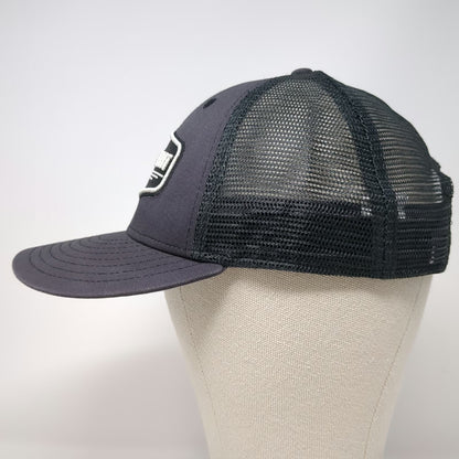 Harbor Freight Trucker Hat Gray Black One Size Mesh Back Snapback HFT Patch