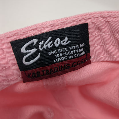 Eckos Slideback Baseball Cap Pink One Size Adjustable Vented Holes Blank
