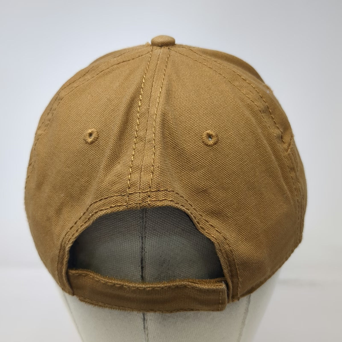 Dickies Baseball Cap Brown One Size Strapback Canvas Logo Patch Workwear hat