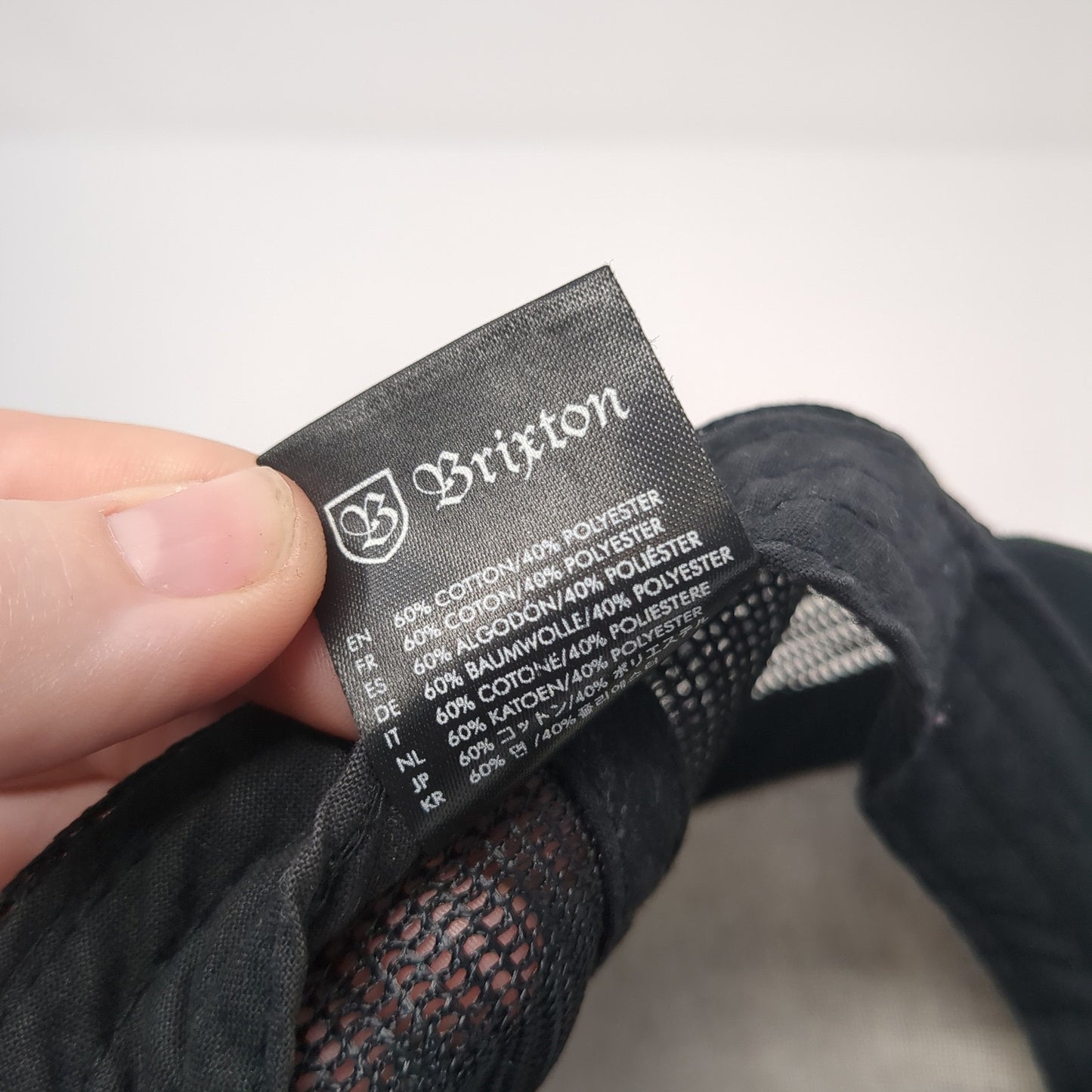 Brixton Custom Quality Snapback Trucker Hat Black One Size Mesh Back