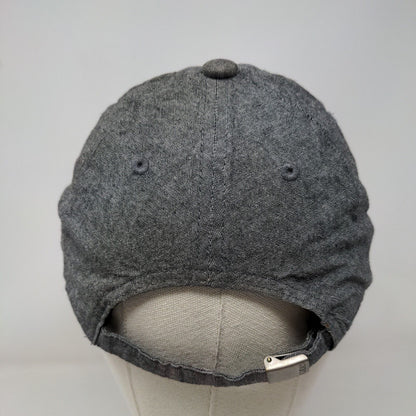 Adidas Climalite Slideback Hat Gray One Size Embroidered 3 Stripes