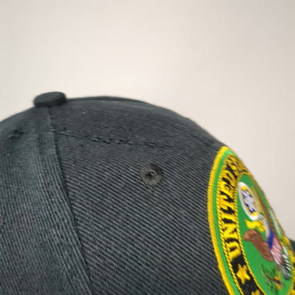 Black US Army Veteran Baseball Cap One Size Strapback Scrambled Eggs Logo Hat