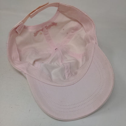 Pink Stuff Breast Cancer Awareness Strapback Hat Pink Rhinestones Bling