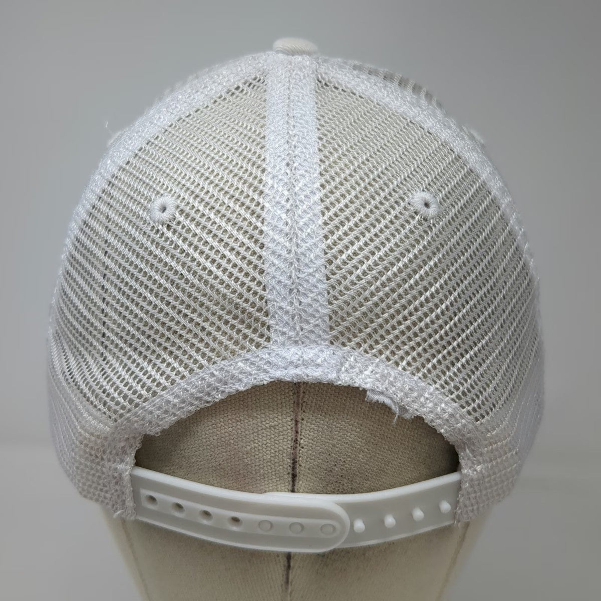 Big Trucker Hat White One Size The Mighty 7 Few Embroidered Snapback Mesh back