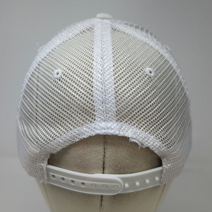 Big Trucker Hat White One Size The Mighty 7 Few Embroidered Snapback Mesh back