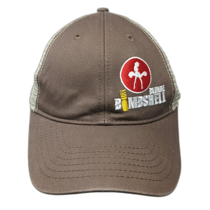 ML Authentic Headwear Blonde Bombshell Baseball Cap Brown One Size Mesh Back Hat