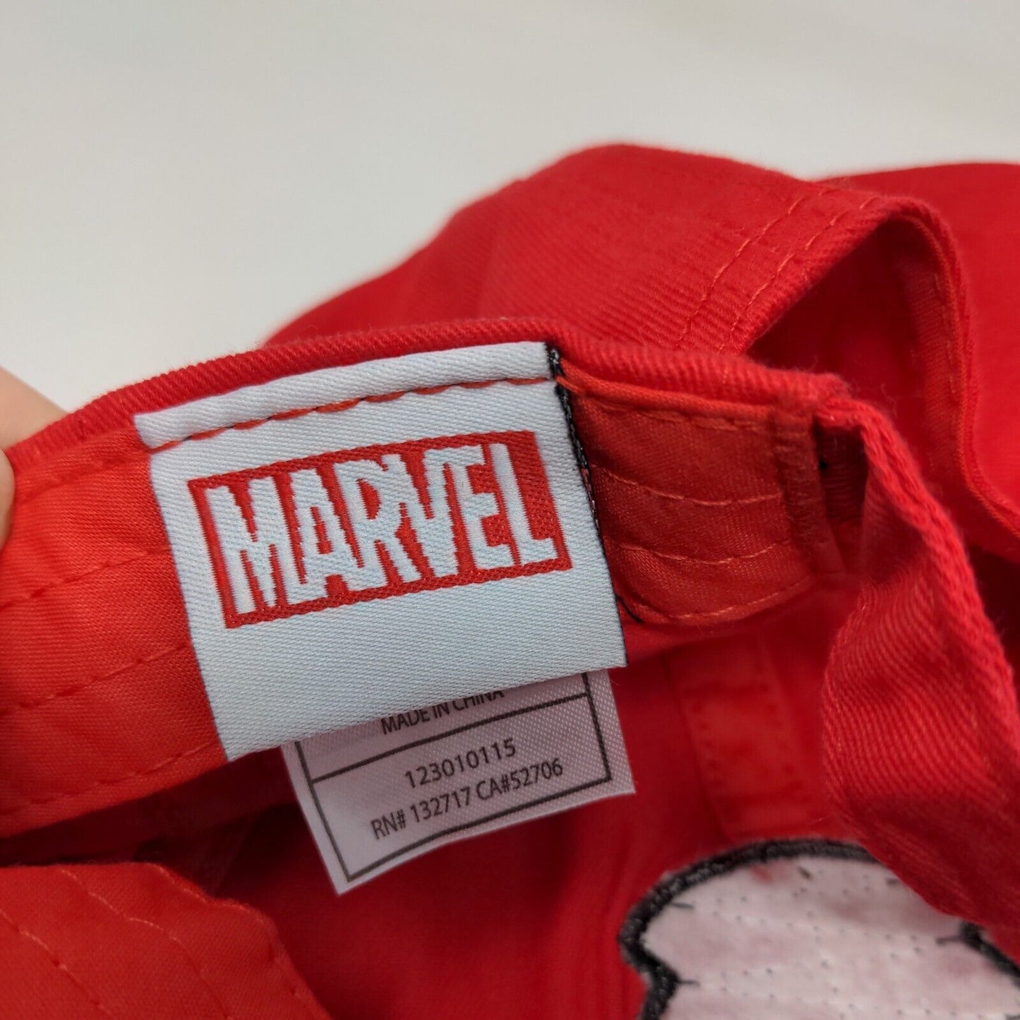 Marvel Boy's Slideback Hat Red Adjustable Embroidered Iron Man Honor Logo