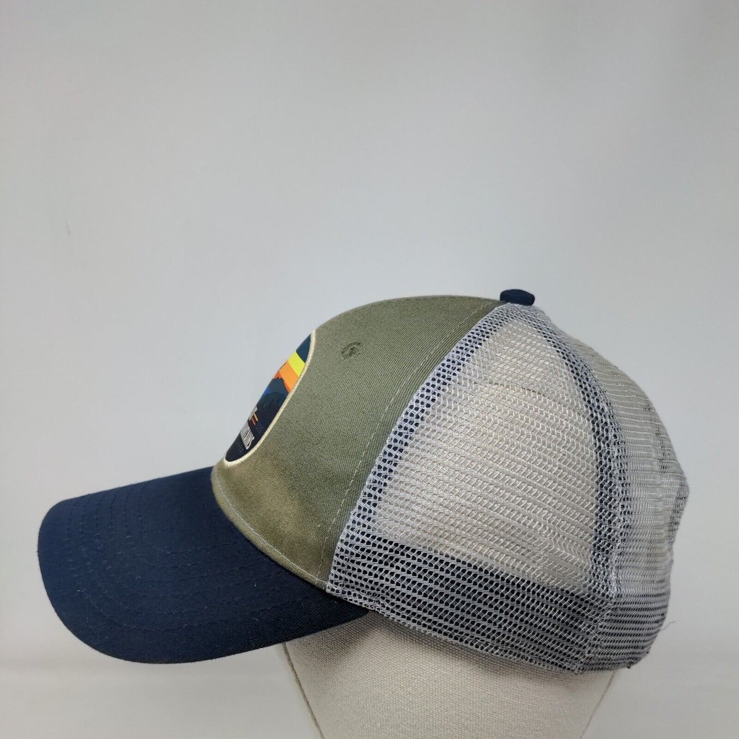Great Smoky Mountains Snapback Mesh Back Trucker Hat Multi One Size