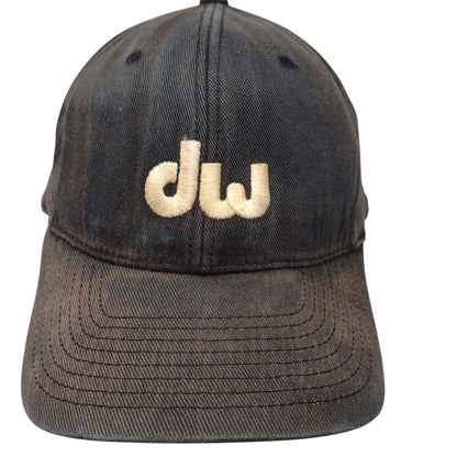 DW Embroidered Logo Fitted Hat Black L-XL Flexfit Yupoong 6 Panel