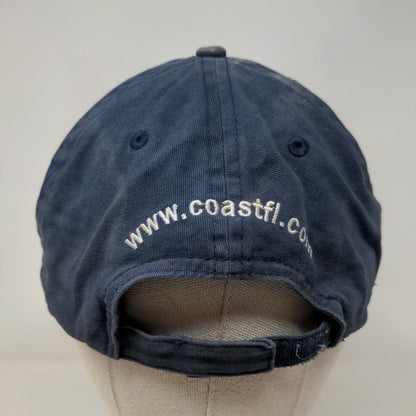 Coast Bank of Florida Strapback Hat Blue One Size Adjustable Embroidered AMC