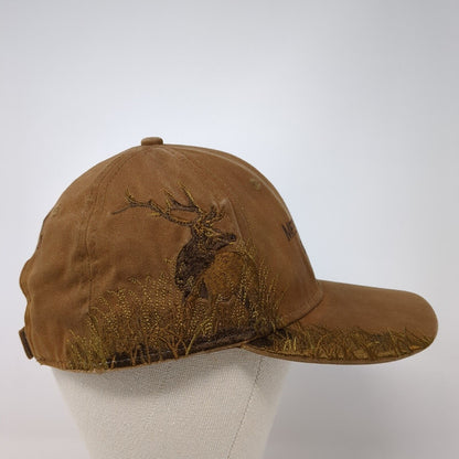 Mesa Lakes Lodge Colorado Strapback Hat Brown OS Adjustable Embroidered Dri-Duck