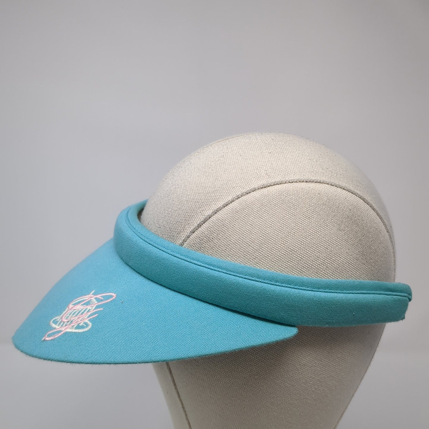 Unbranded Clip On Visor Hat Blue One Size Solid Embroidered Outdoor