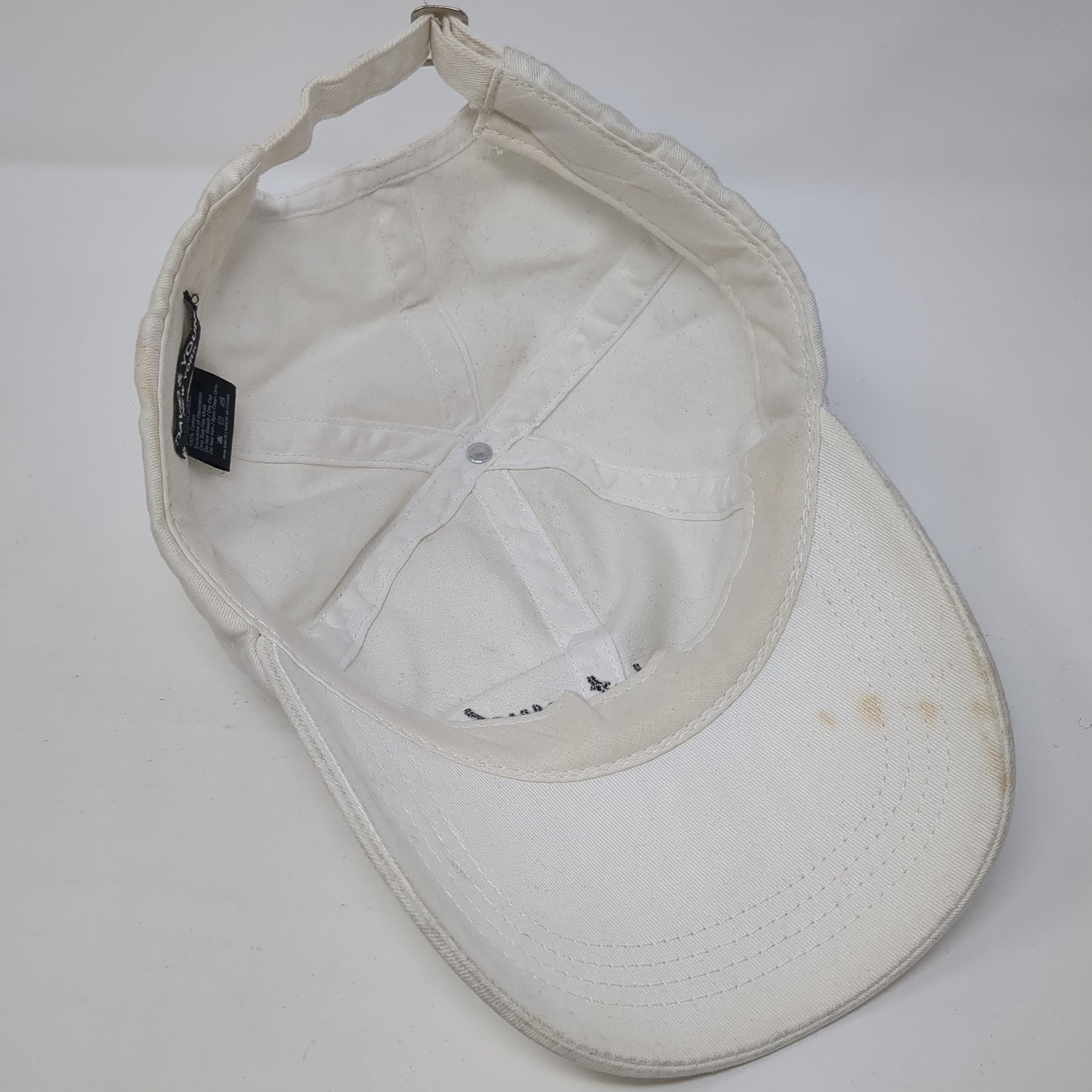 Cute But Psycho Slideback Baseball Cap White One Size Adjustable David & Young