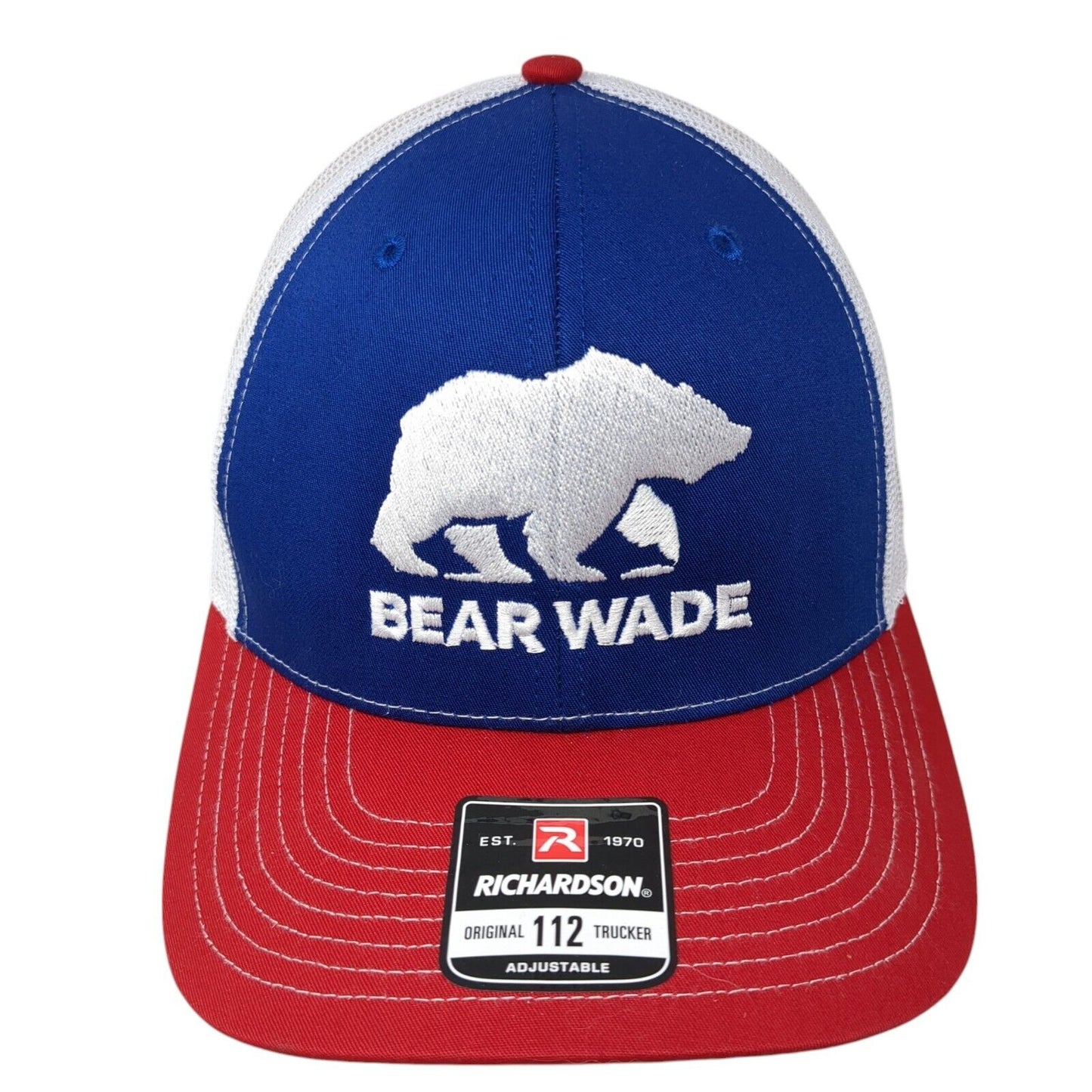 Bear Wade Snapback Mesh Back Trucker Hat Multi One Size Richardson