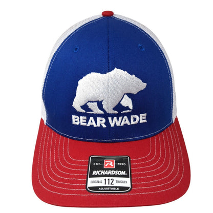Bear Wade Snapback Mesh Back Trucker Hat Multi One Size Richardson