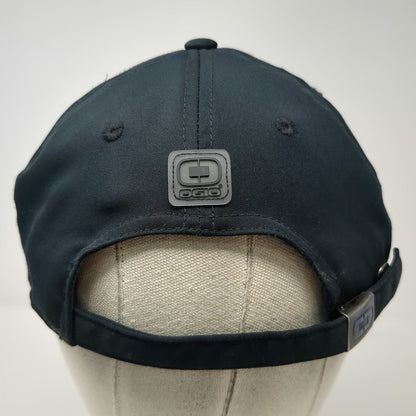 OGIO Baseball Cap Black One Size Polyester Slideback Hat Curved Brim Logo