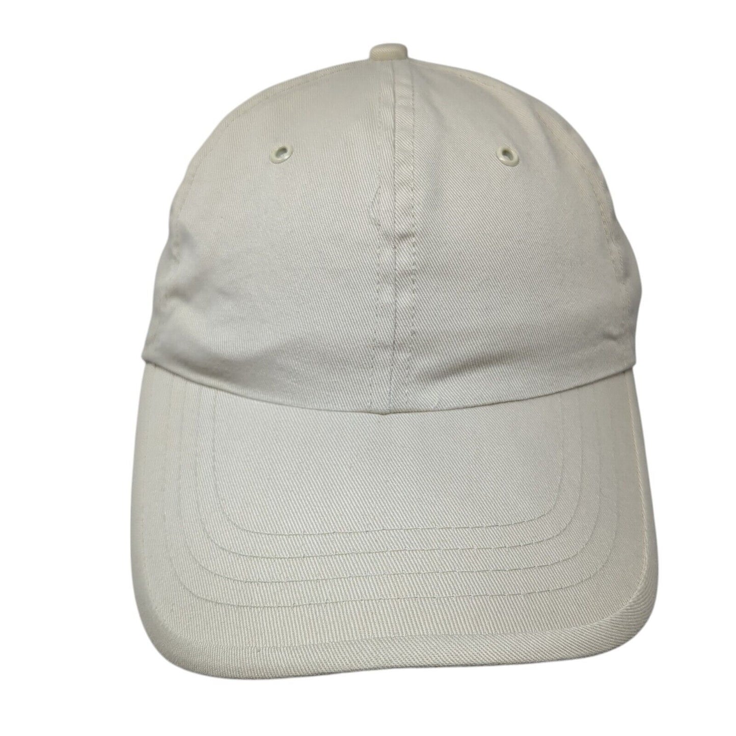 Faded Glory Strapback Hat Tan One Size Adjustable Blank Vent Holes