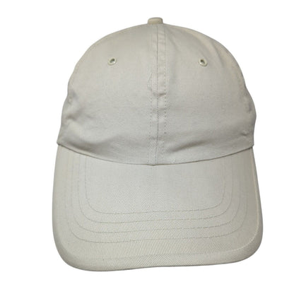 Faded Glory Strapback Hat Tan One Size Adjustable Blank Vent Holes