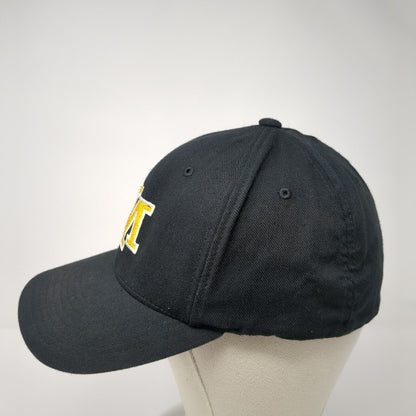 Richardson Pro 185 Fitted Baseball Cap Black XL Lightweight Embroidered 6 Panel