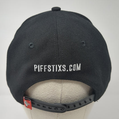 Piff Stixs Snapback Hat Black One Size Adjustable Embroidered 6 Panel