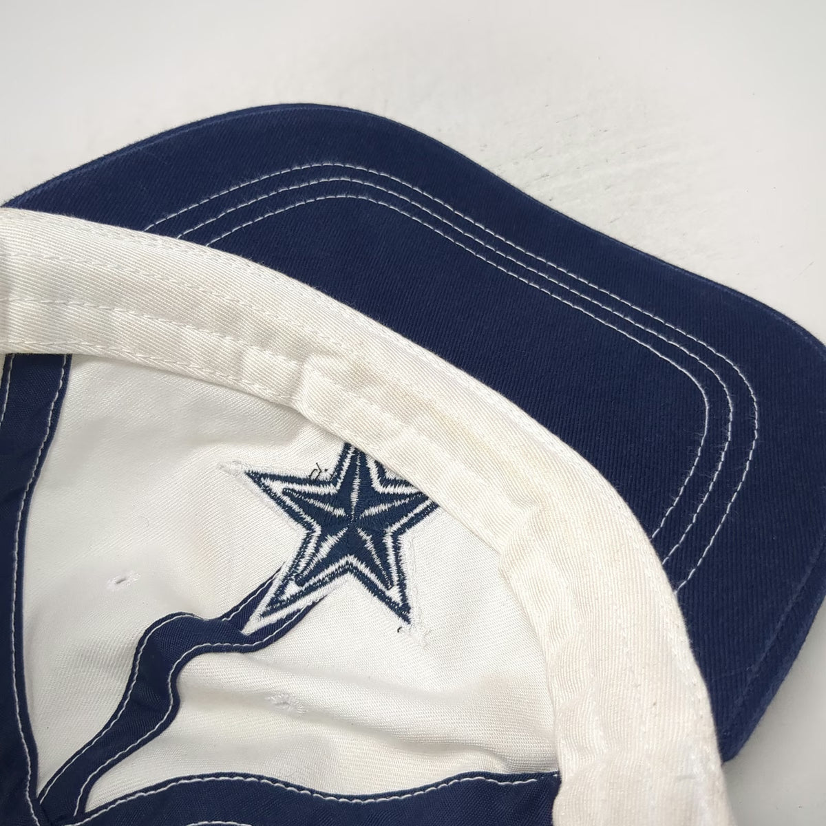 Dallas Cowboys NFL Authentic Baseball Cap White One Size Blue Star Hat Slideback