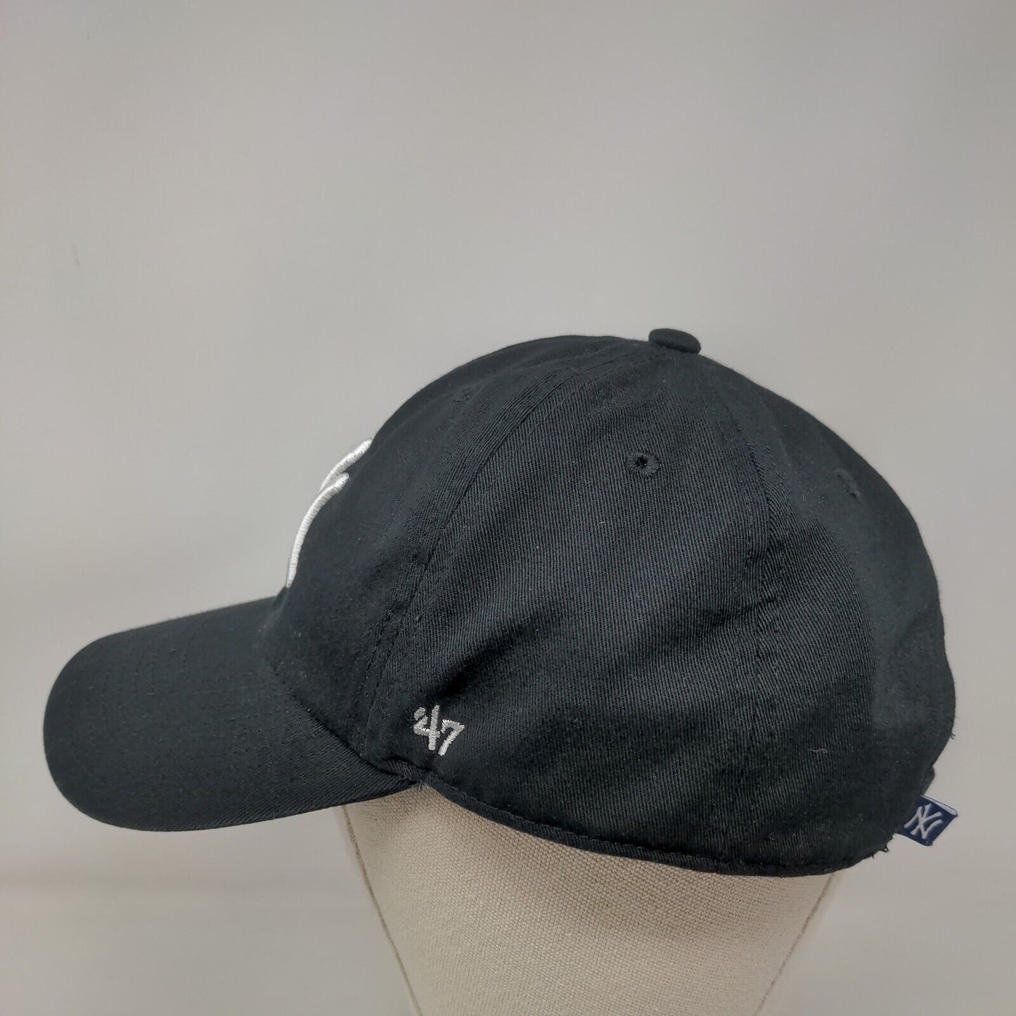 '47 Brand MLB Slideback Hat Black OSFA Embroidered New York Yankees Logo