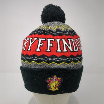 Gryffindor Knit Pom Pom Beanie Hat Multicolor 4-16 Stretch Harry Potter
