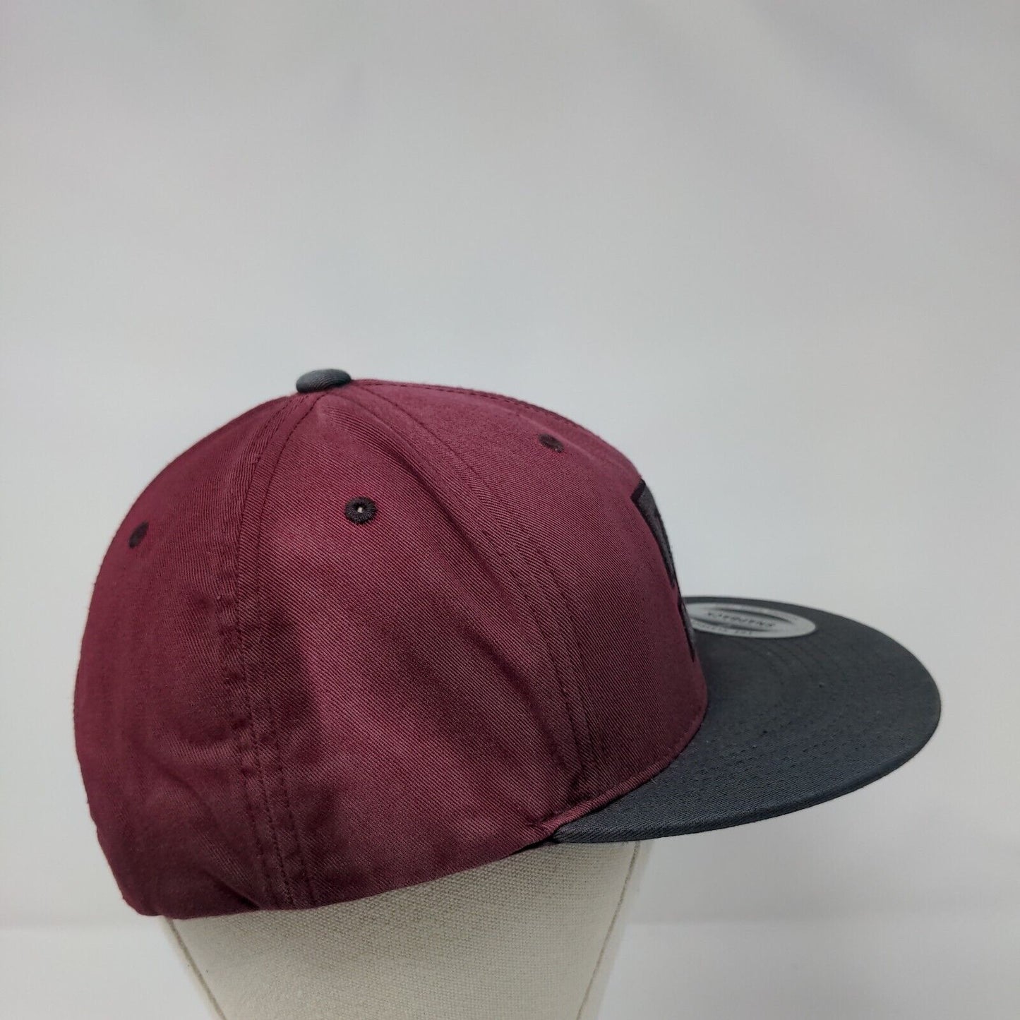 DC Snapback Hat Red One Size Adjustable Embroidered The Classics Yupoong
