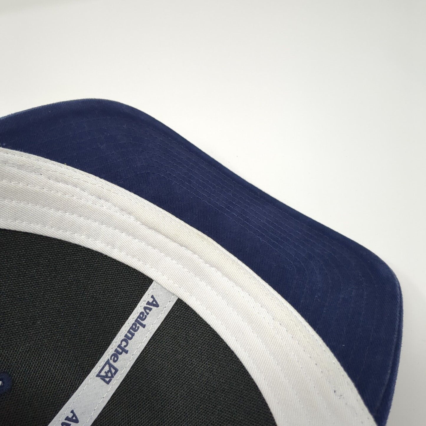 Avalanche Snapback Mesh Back Trucker Hat Blue One Size Adjustable