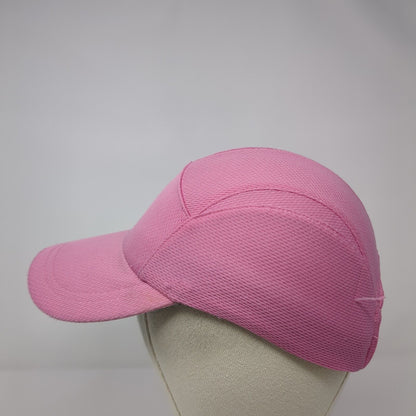 Headsweats 5 Panel Cap Pink One Size Adjustable Embroidered Breathable Blank