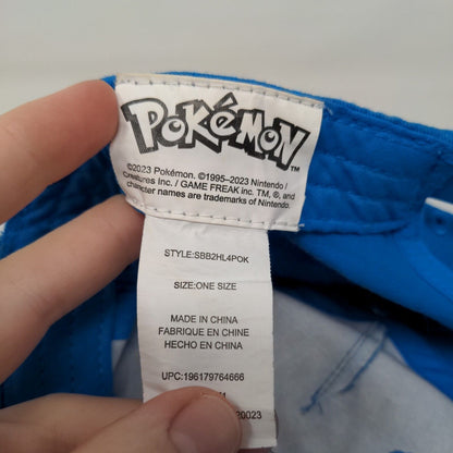 Pokemon Boy's Snapback Hat Blue Size OS Embroidered Poke Ball Logo
