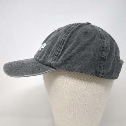 Beechfield Baseball Cap Gray OSFM Slideback Cotton Curved Brim Crisp Logo Hat