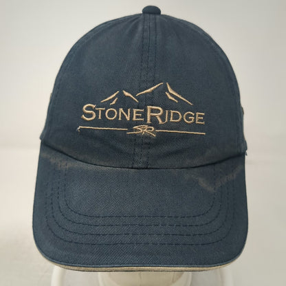 Stone Ridge Golf Club Baseball Cap Blue One Size Embroidered Logo Strapback Hat