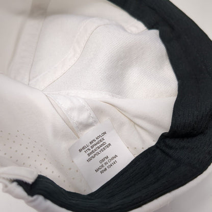 Unbranded Strapback Hat White One Size Adjustable Breathable 6 Panel Blank