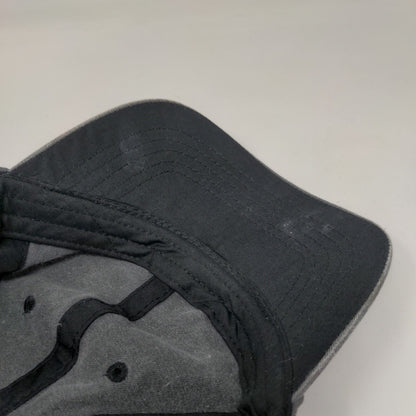 Unbranded Strapback Hat Gray OSFM Adjustable Vent Holes Blank Solid