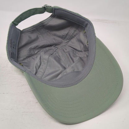Adidas Baseball Cap Green OSFM AEROREADY Nylon Performance Adjustable Hat Logo