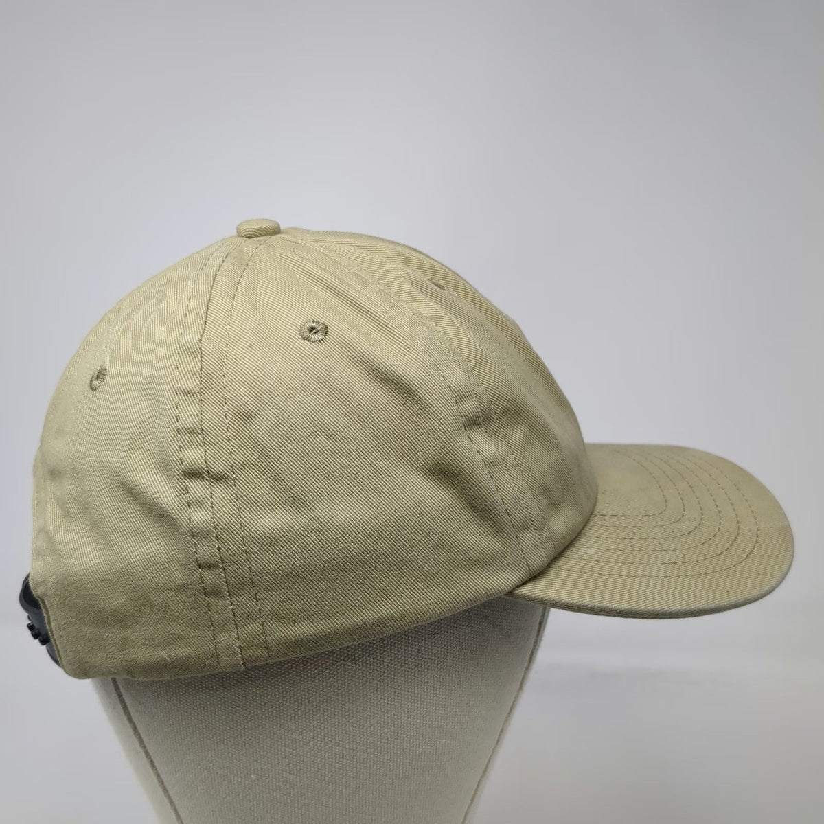 Dark Seas Snapback Hat Beige One Size Shark Logo Embroidered Baseball Cap