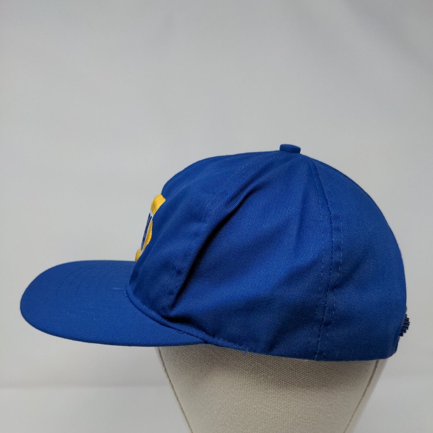NAPA Snapback Hat Blue OSFA Adjustable Embroidered Vented Holes 6 Panel Tex Kap