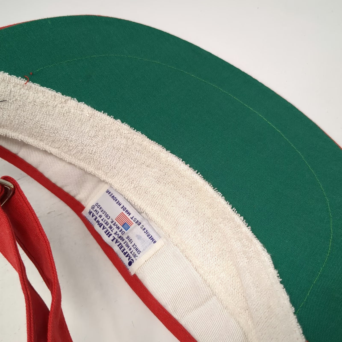 Imperial Tijeras Creek Golf Hat Red Visor One Size Slideback Green Underbrim