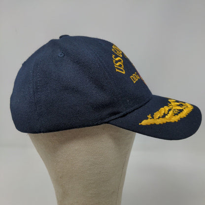 The Corps Men's Snapback Hat Blue Embroidered USS Gonzalez Dog 66 Scrambled Eggs