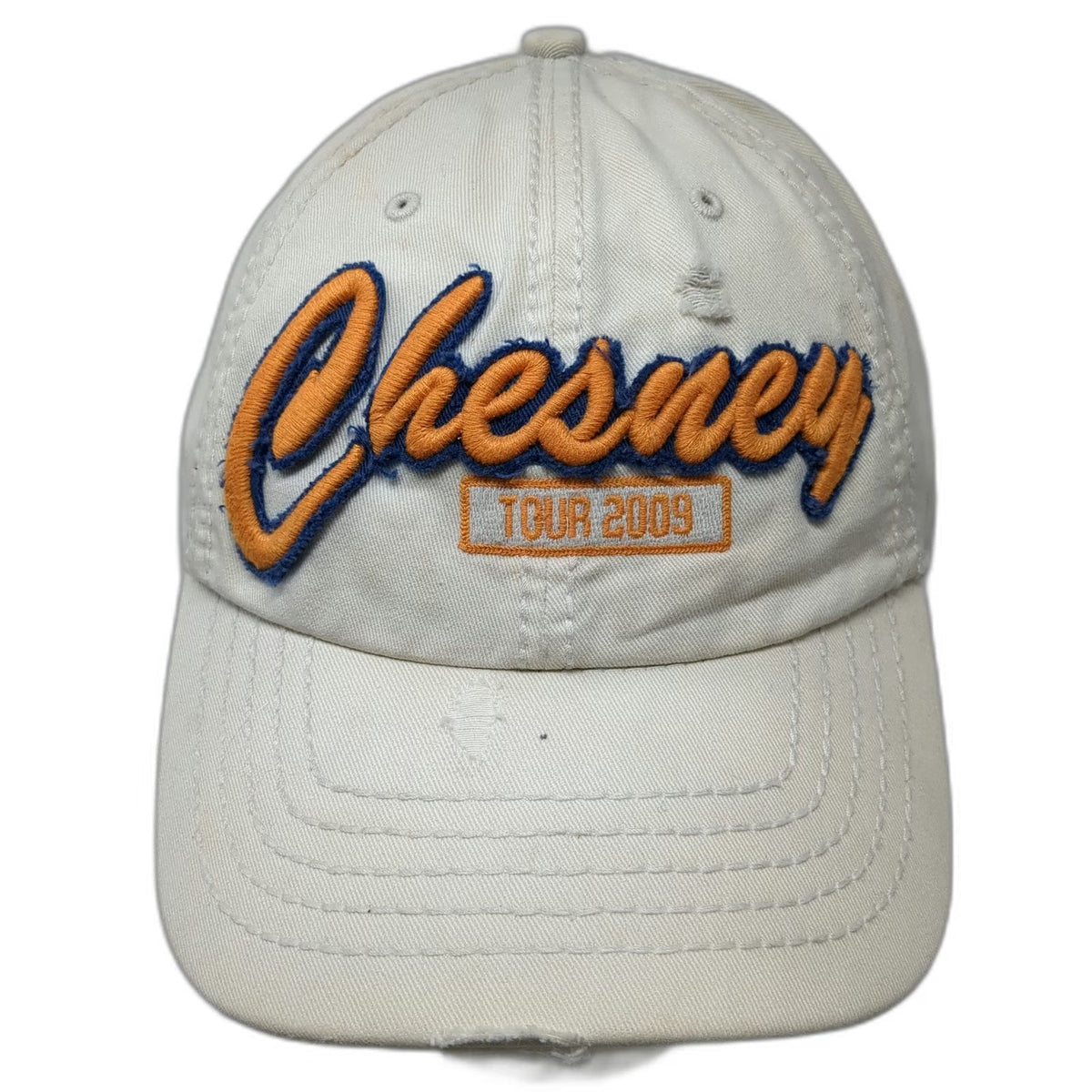 '47 Snapback Beige One Size Hat Kenny Chesney Tour 2009 Sun Embroidery Cotton