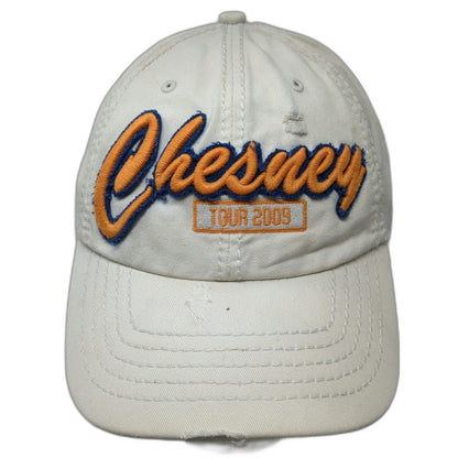 '47 Snapback Beige One Size Hat Kenny Chesney Tour 2009 Sun Embroidery Cotton