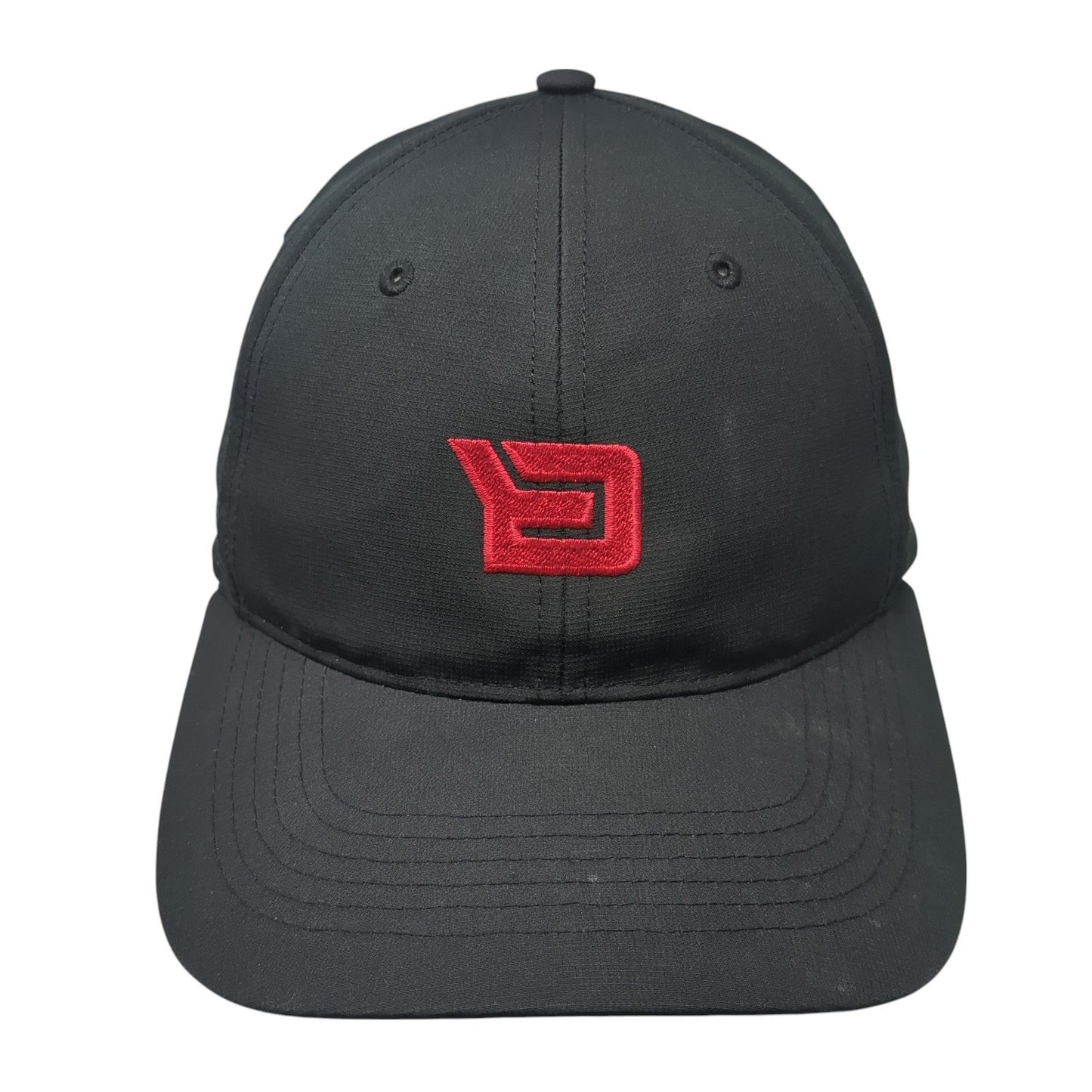 Backbase Logo Strapback Hat Black One Size Adjustable Embroidered