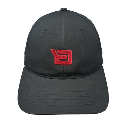 Backbase Logo Strapback Hat Black One Size Adjustable Embroidered