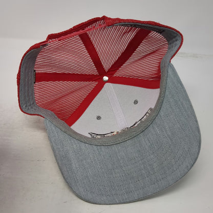 Richardson Trucker Hat Gray Red One Size Duck Dynasty Logo Mesh Snapback 112 Hat