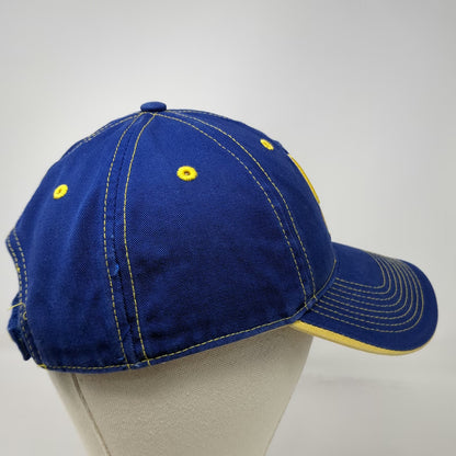 Delaware Blue Hens NCAA Blue OSFM Cap Hat Contrast Stitching Yellow Underbrim