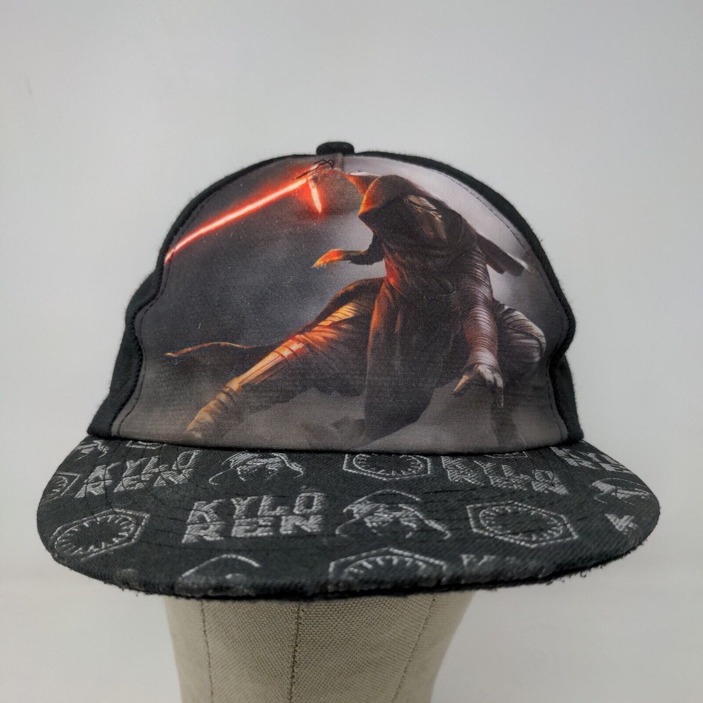 Star Wars Boys Snapback Hat Black OS Kylo Ren Embroidered & Graphic Logos