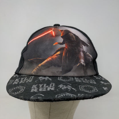 Star Wars Boys Snapback Hat Black OS Kylo Ren Embroidered & Graphic Logos